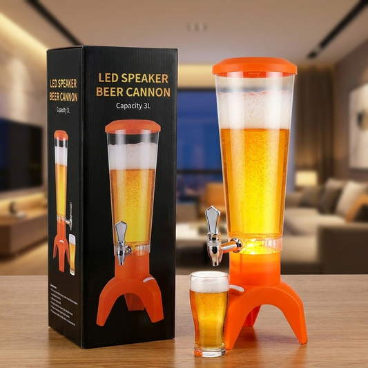 Točilica za Pivo 3L — LED Svetlo i Bluetooth Zvučnik